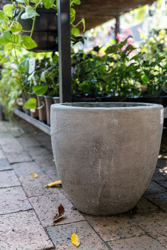 Plain Wide Round Pot L OCLW.086